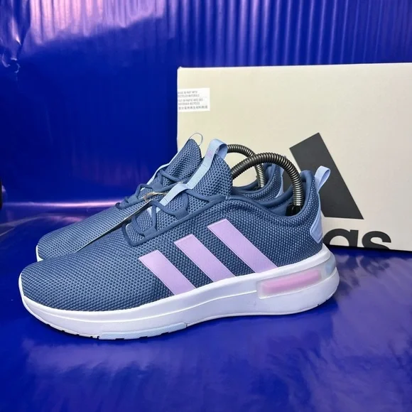 🆕 adidas Racer TR23 Size 6K (Kids) Women’s Size 7 Purple/Pink Fast Shipping - Picture 3 of 6